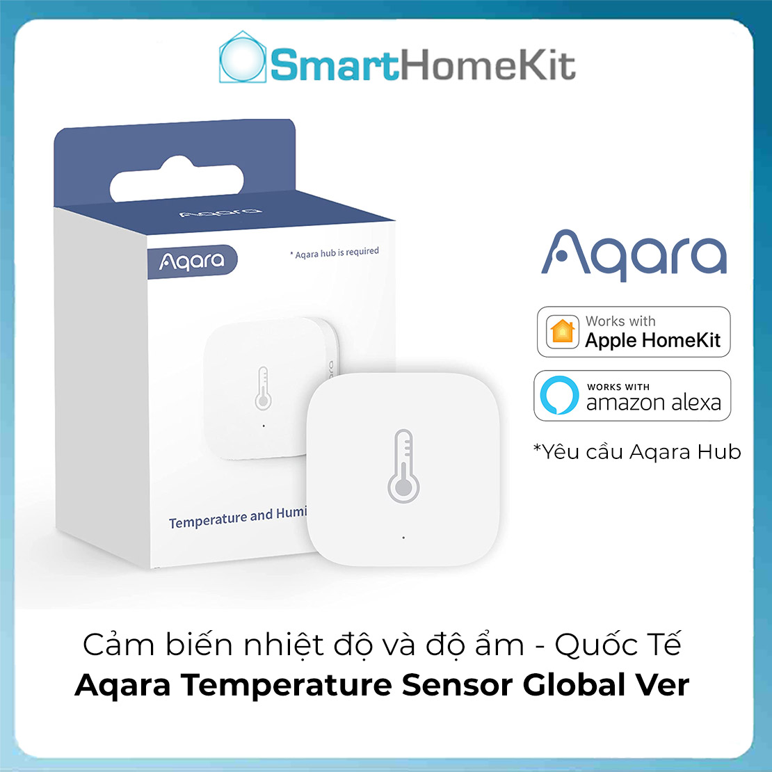 Cảm biến Nhiệt độ và độ ẩm Aqara Temperature and Humidity Sensor - Bản Quốc Tế - Hàng Chính Hãng