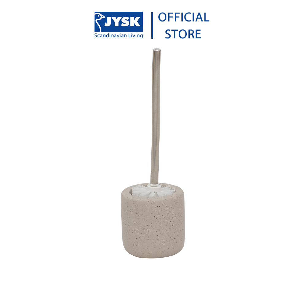 Chổi cọ toilet JYSK Odense gốm màu vàng cát 11.6x10.5cm