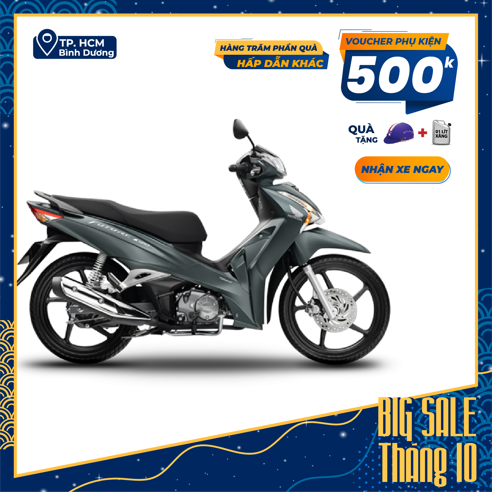 Xe Máy Honda Future 125 FI 2022 - Phiên Bản Đặc Biệt - Phanh Đĩa, Vành Đúc