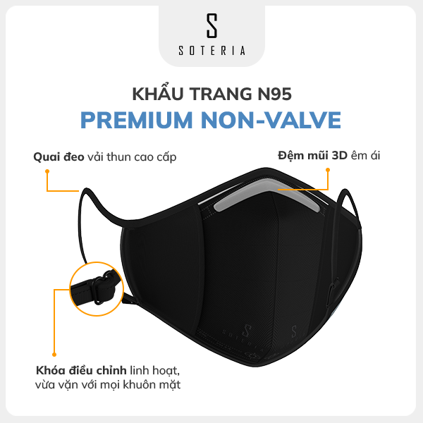 Khẩu trang thời trang Soteria Rap ST188 - N95 lọc 99% bụi mịn 0.1 micro