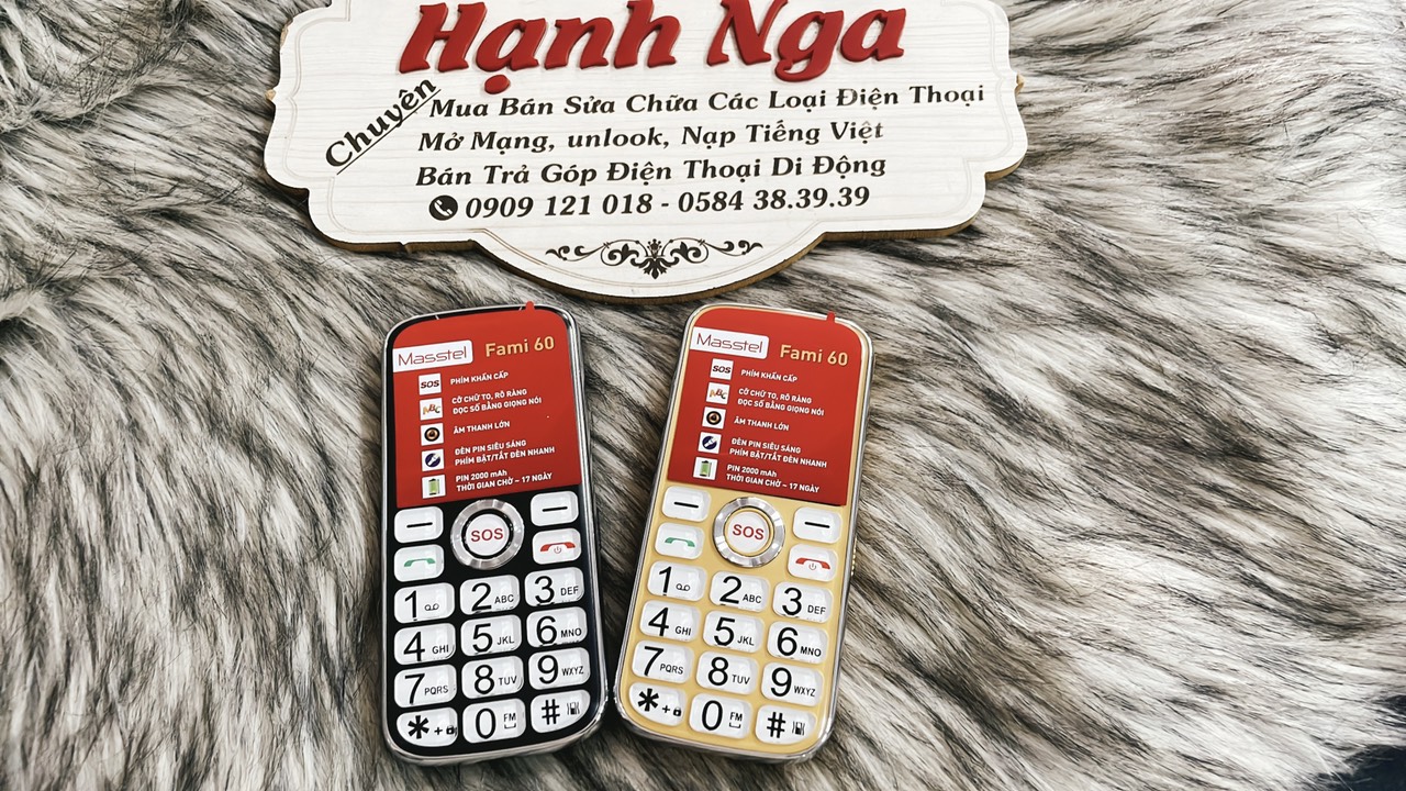 Điện thoại Masstel FAMI 60 4G ,Pin 2000 mah ,cỡ chữ to rõ ràng,âm thanh lớn,màn hình to- Hàng chính hãng