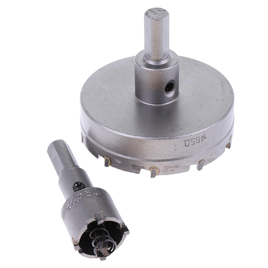 6pcs 22 - 65mm Carbide Hole Cutter TCT Metal  Bit