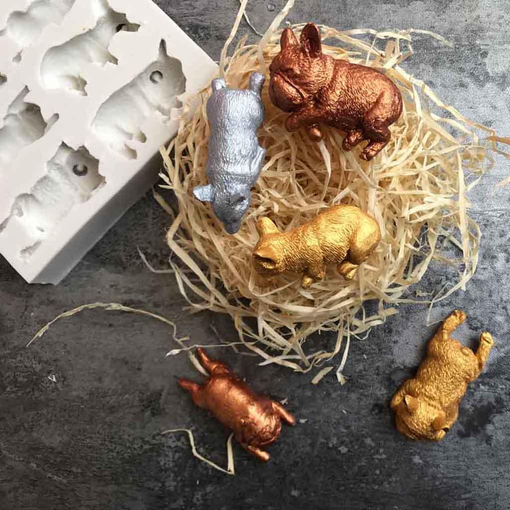 Dog Liquid Silicone Mold Sugar Cake Making Mold Chocolate Mold Baking Tool