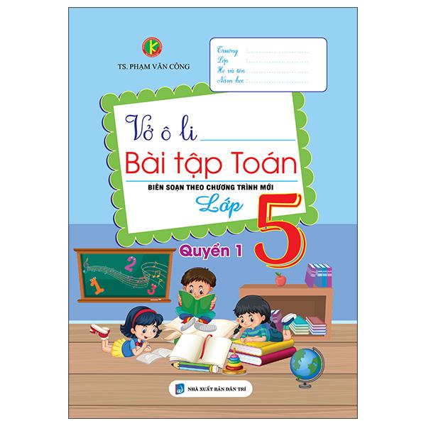 Sách - Vở Ô Li Bài Tập Toán Lớp 5 - Quyển 1
