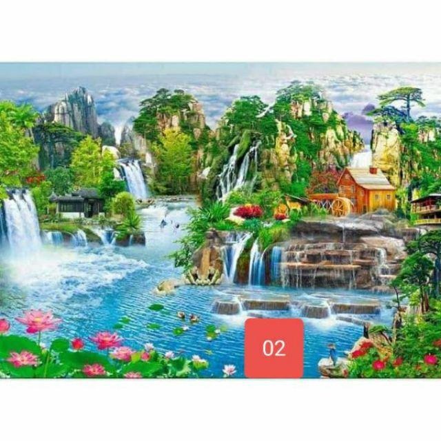 Tranh dán tường 3D có keo sẵn