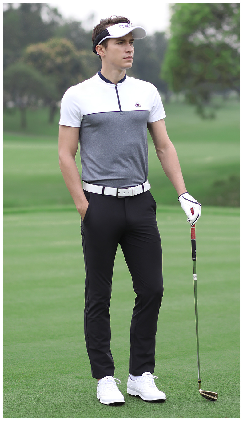 ÁO CỘC TAY GOLF NAM - PGM - YF263 - Áo mềm mại và thoải mái, thấm hút mồ hôi - Màu sắc tươi sáng, không phai màu - Thiết kế đẹp, đường nét tinh xảo - Làm nên phong độ tự tin trên sân golf