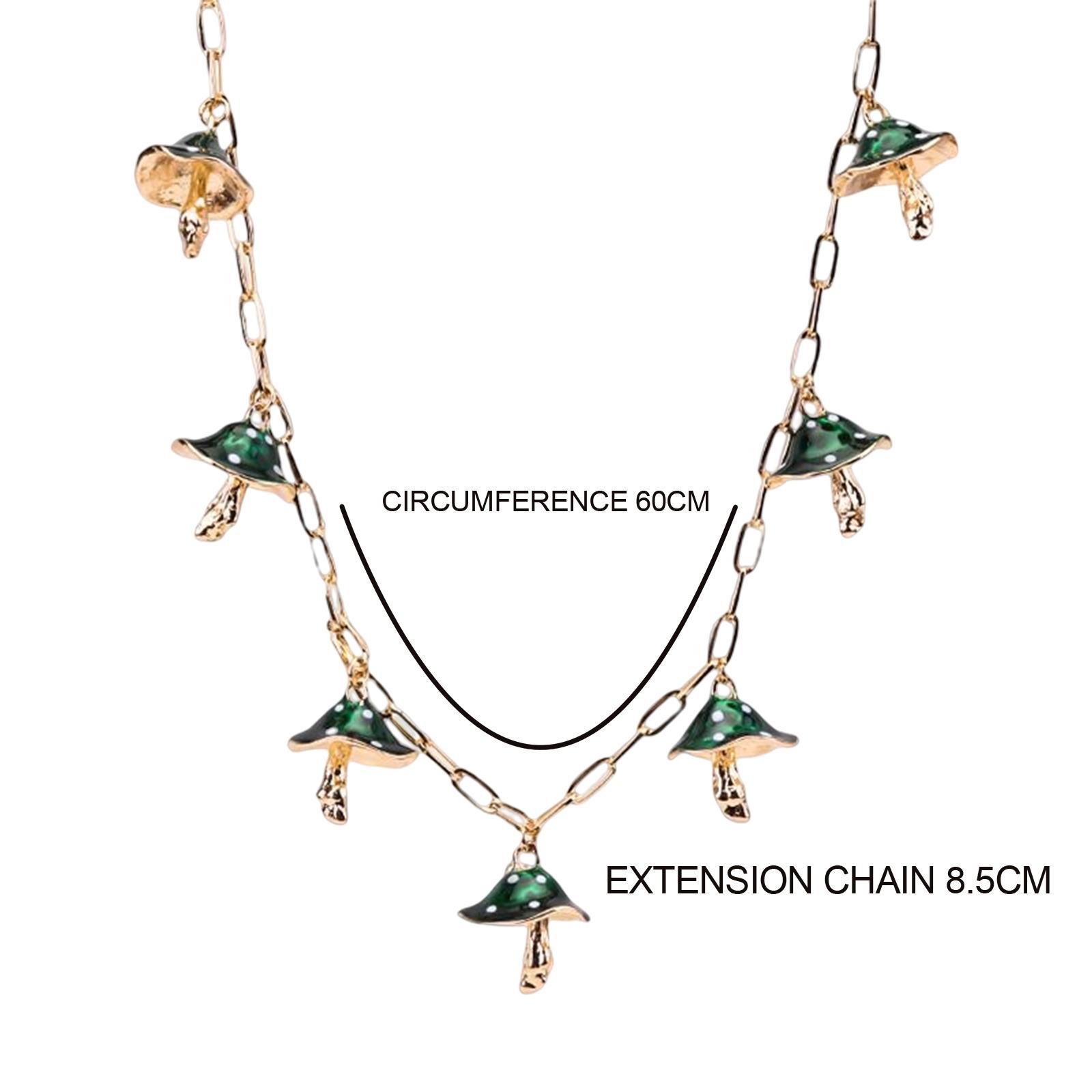 Necklaces Cute Pendant Thick Chain Long Necklaces with Extension Chain