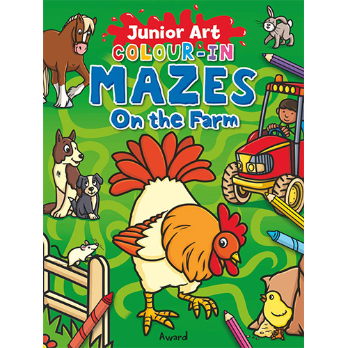 Junior Art Colour-in Mazes: On the Farm