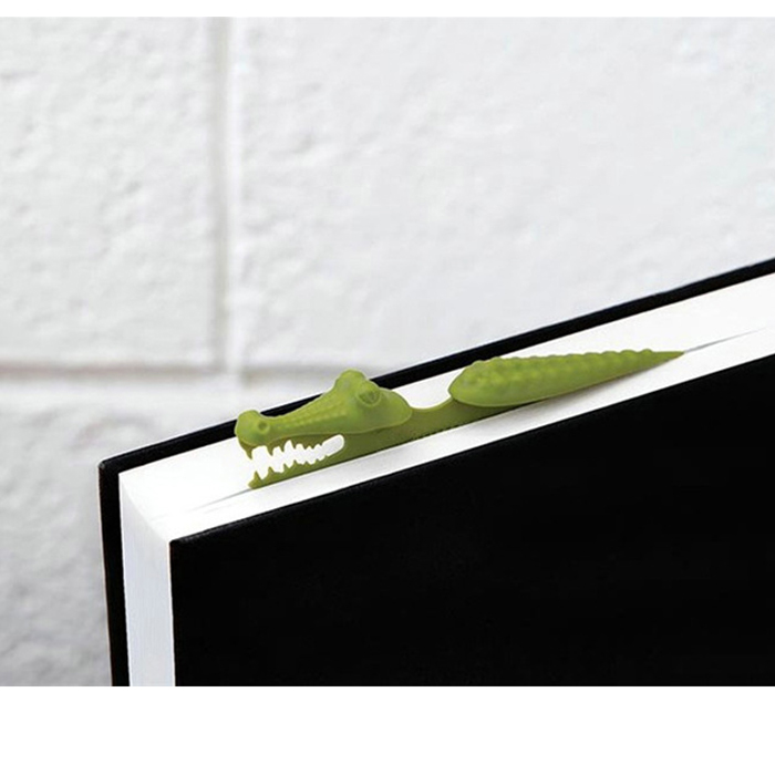 Bookmark đánh dấu trang sách cá sấu bơi trong sách quà tặng ý nghĩa BK07(Giao mầu ngẫu nhiên)