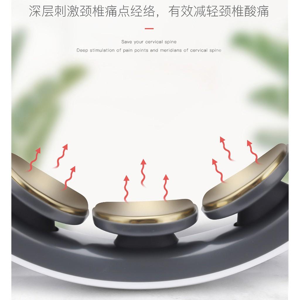 Máy massage xung điện kiêm sưởi ấm cho vai cổ bằng Dr.Meridians có remote điều khiển