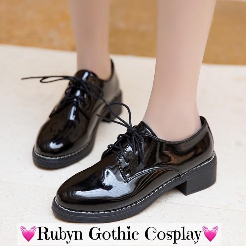 Giày Oxford đơn giản cosplay phong cách học sinh nhật bản ( NHÁM và BÓNG ) Size 35 - 40