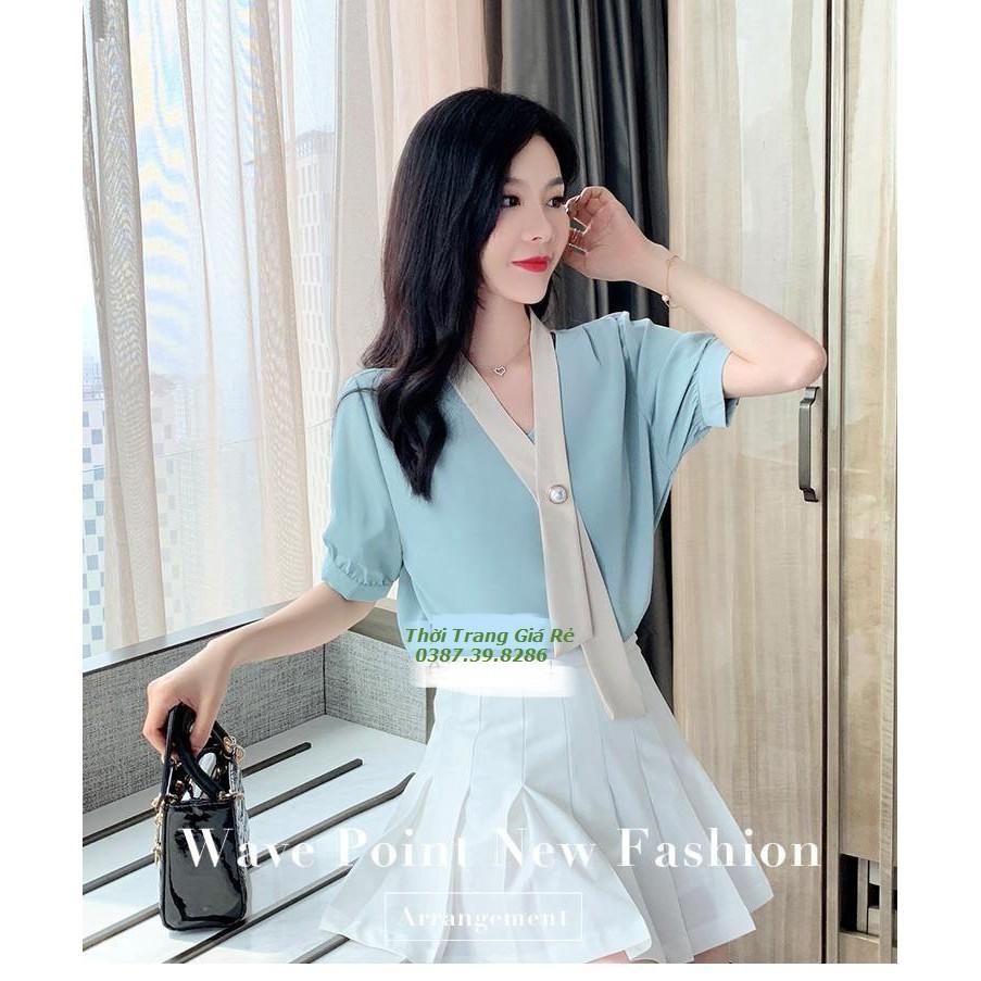ÁO CỔ PHỐI MÀU XINH XẮN