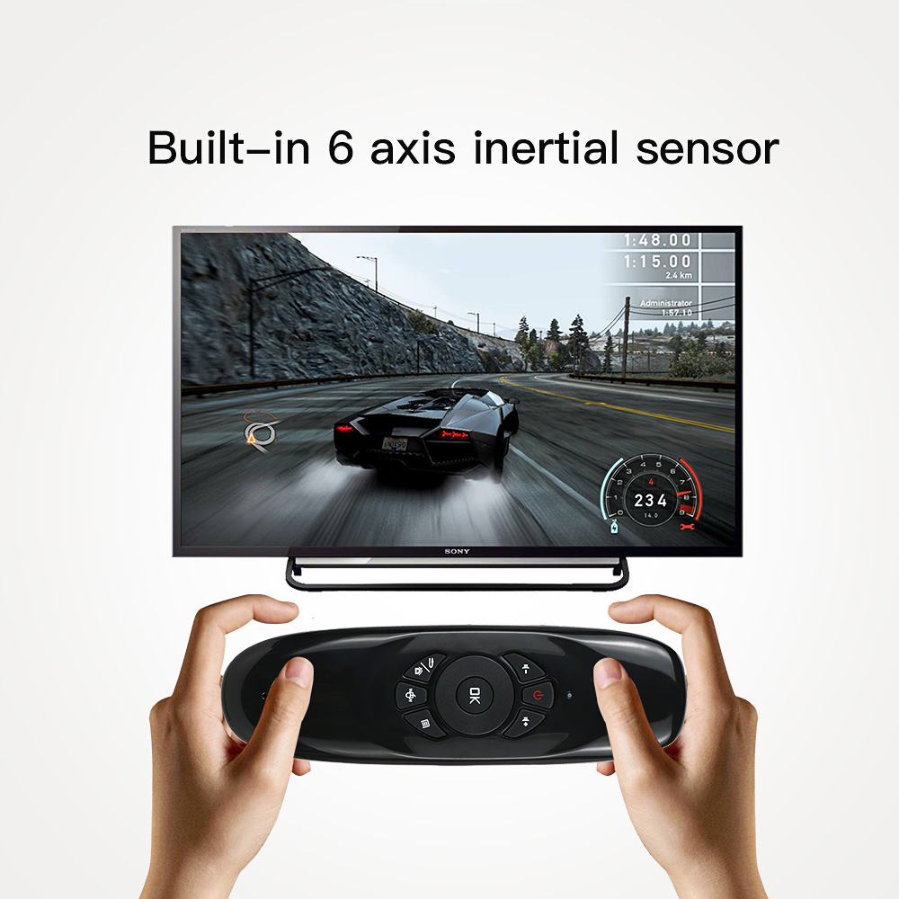 Bàn Phím Không Dây Mini 2.4g Đa Chức Năng Chuột Hồng Ngoại Điều Khiển Từ Xa 3-Gyro Và 3-Gsensor