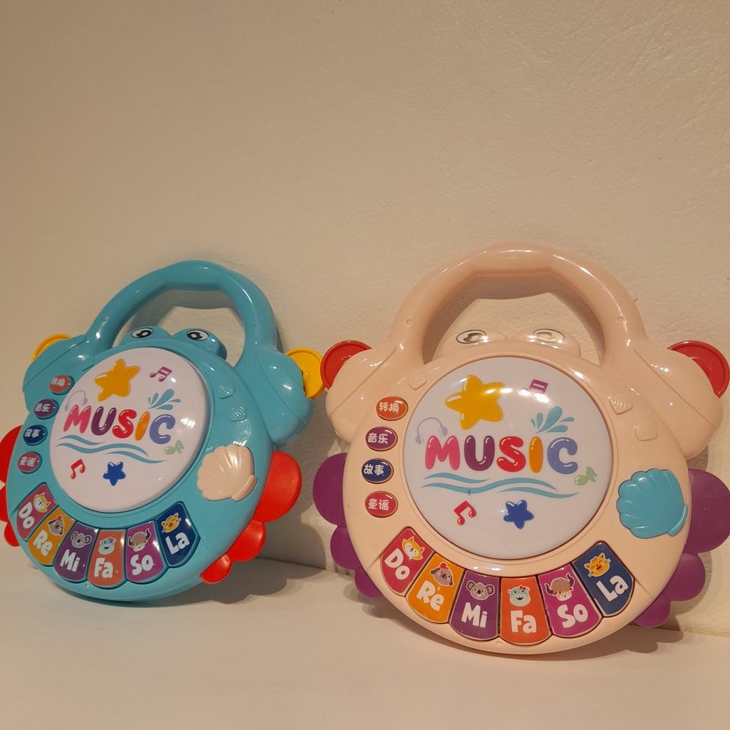Đồ chơi gặm nướu cho bé đàn Piano hình con vật phát nhạc phù hợp cho bé từ 1-3 tuổi