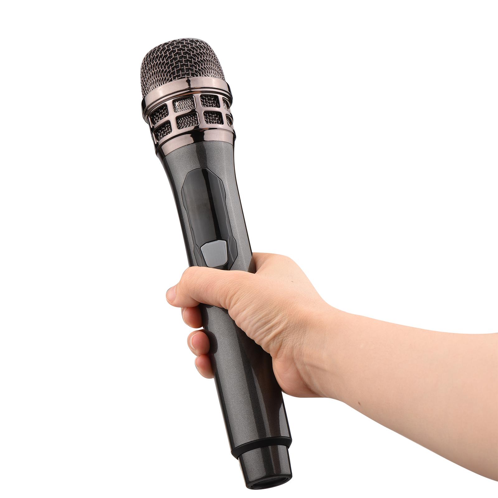 Hand-held UHF Wireless Microphone 6.35mm Receiver Anti-interference Wireless Microphone Conference Karaoke Microphone