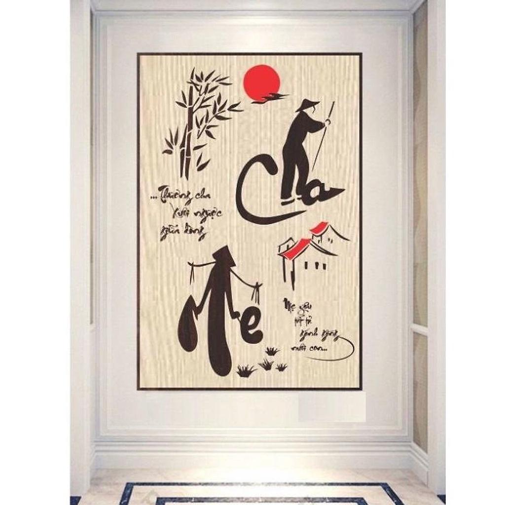 Tranh Thư Pháp Bằng Gỗ Chữ Tâm, Chữ Đức, Chữ Phúc, Chữ Lộc, Chữ Thọ, Chữ Trí,... Nhận thiết kế kích thước theo cầu