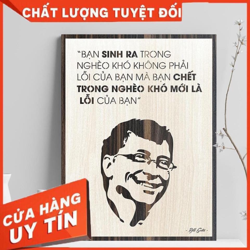 Tranh Cổ Động Tinh Thần Làm Việc TBIG047 cho công ty doanh nghiệp "bạn sinh ra trong nghèo khó không phải lỗi của bạn mà