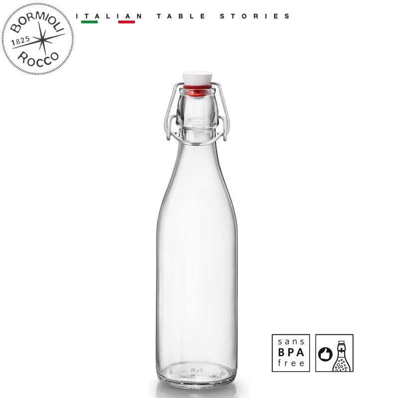 Chai thủy tinh nắp cài Giara 500 ml (Bormioli Rocco)- HÀNG CHÍNH HÃNG