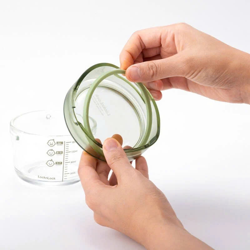 Hộp Thủy Tinh LocknLock đựng thức ăn 215ml*3 - LLG540S3GRN