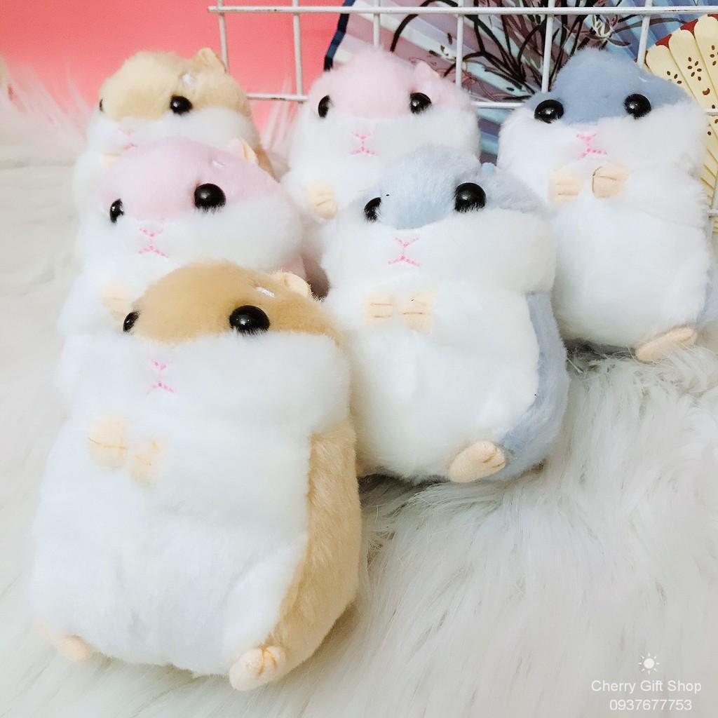 Móc Khóa Gấu Bông Chuột Hamster Dễ Thương Ảnh Thật