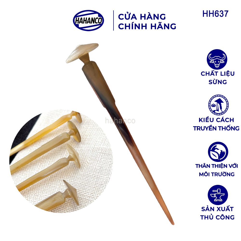 Trâm Cài Tóc Cô Gái Áo Dài Bằng Sừng HAHANCO Phụ Kiện Cài Cho Tóc - HH637
