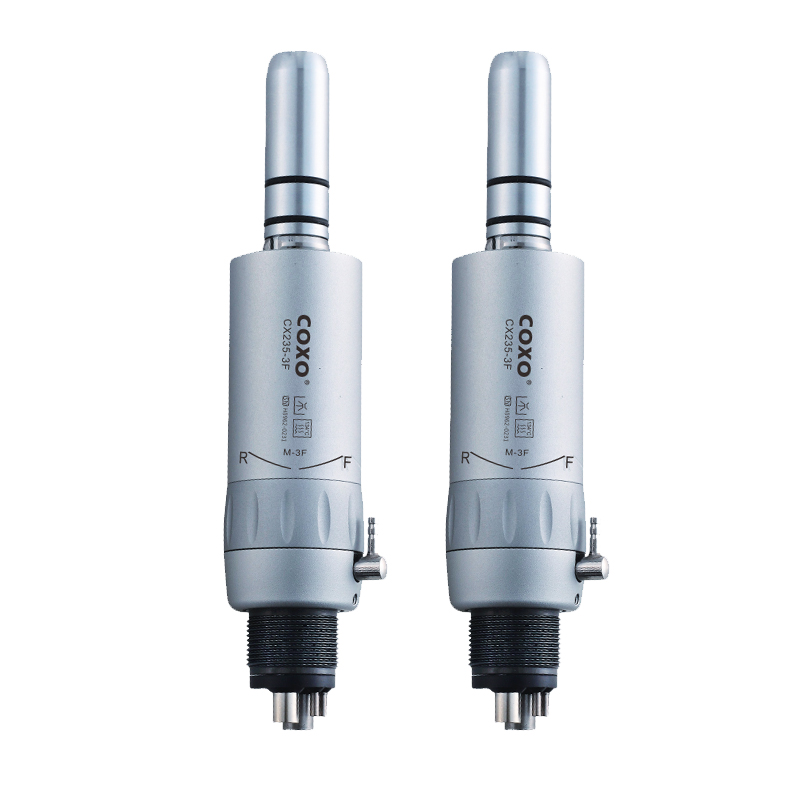 COXO CX235-3F cầm tốc độ thấp Nút nhấn kiểu E Mũi thẳng Hình nón Chốt tương phản Góc 2/4 lỗ Nha khoa
