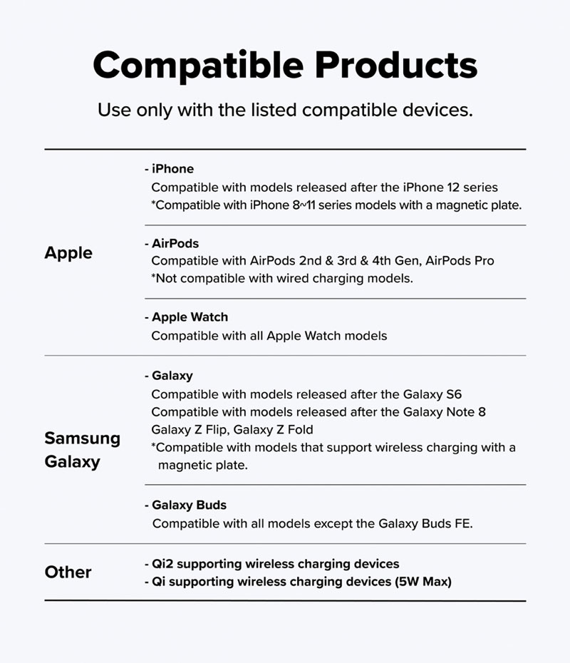 Đế sạc Ringke Stand Qi2 25W 3-in-1 Folding Magnetic Wireless Charger - Hàng Chính Hãng