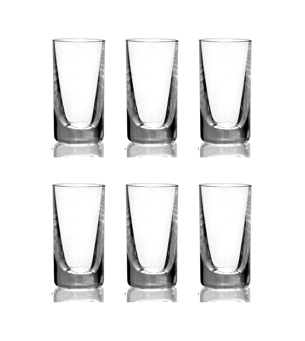 Bộ 6 ly rượu tequila thủy tinh pha lê Tiệp 070 ml