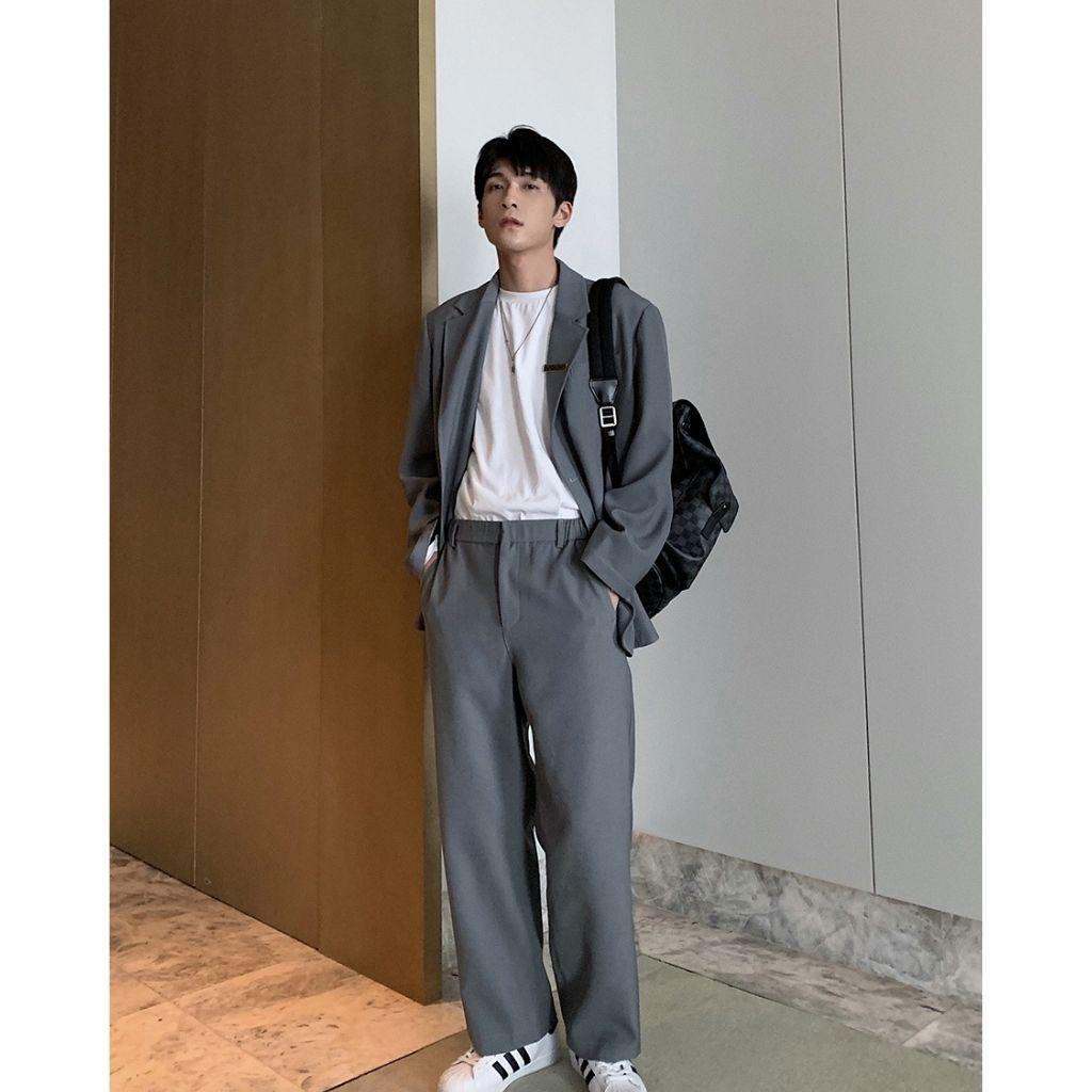 Set Blazer Nam, Áo Blazer Kèm Quần Âu Nam phong cách Hàn Quốc TILAA FASHION SBD001