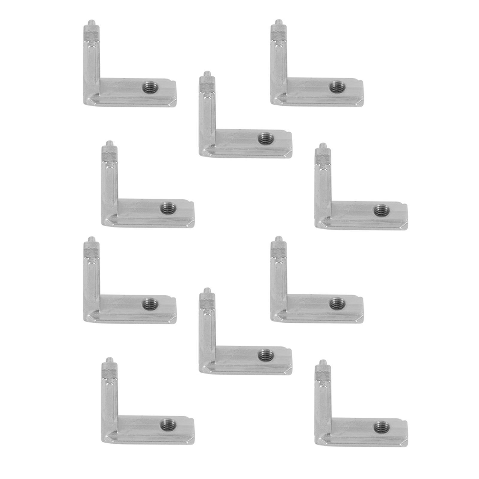 10Pcs L Bracket Corner Brace Copper Support Connector Bracket for 3D Printer