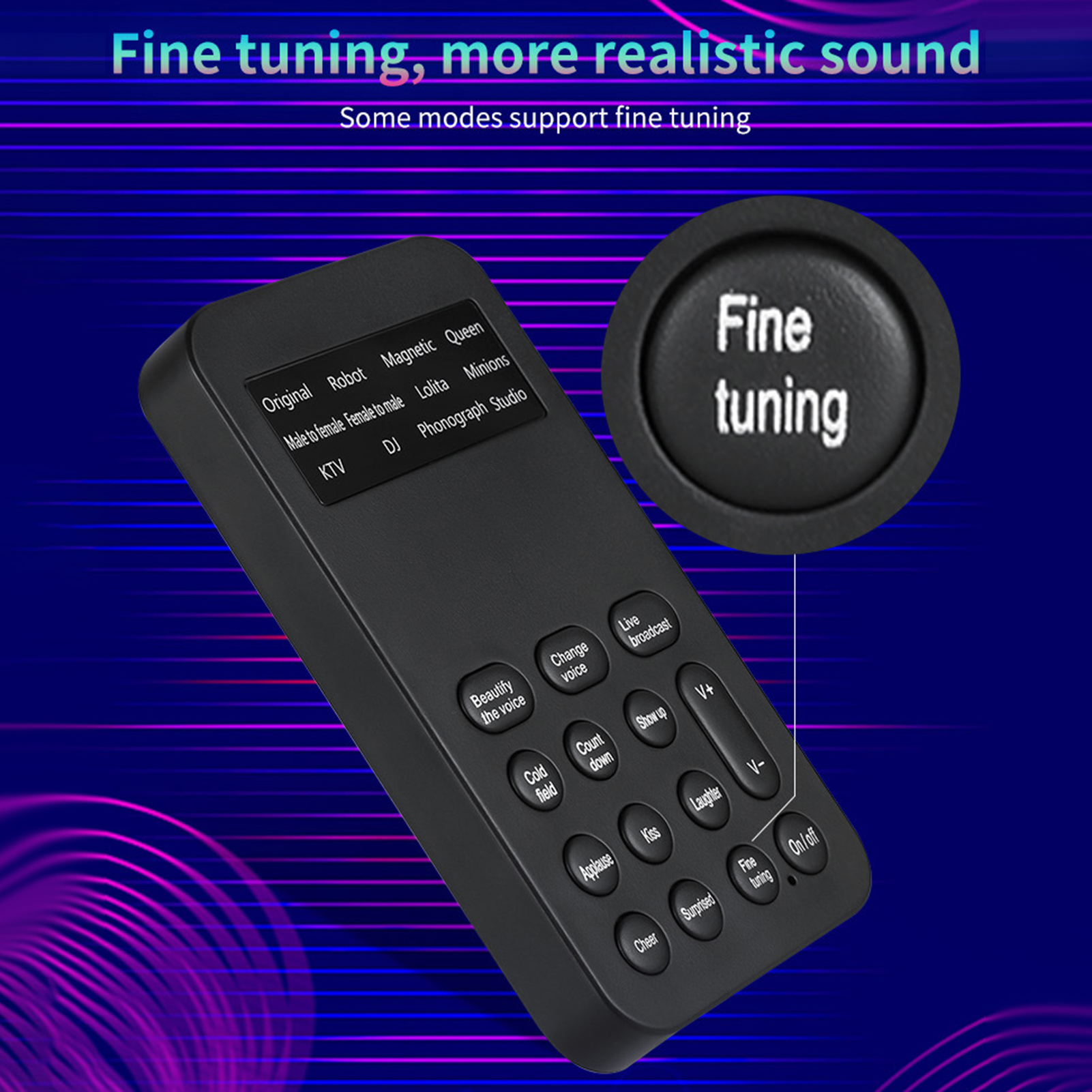 Máy Hiệu Ứng Âm Thanh Mini Voice Changer Card Plug & Play 8 Hiệu Ứng Âm Thanh Để Phát Trực Tiếp
