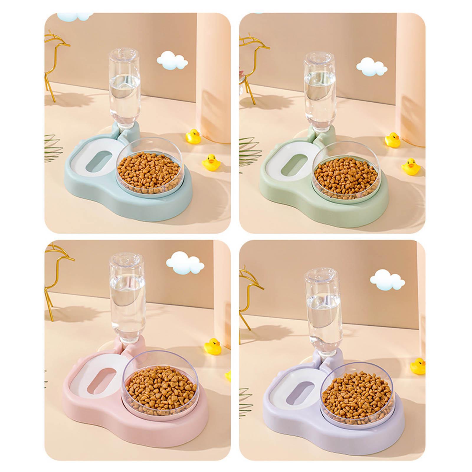 Automatic Auto Feeder Pet Self Dispenser Water Feeding Dish
