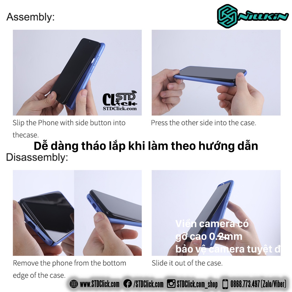 ỐP LƯNG DÀNH CHO ĐIỆN THOẠI SAMSUNG GALAXY A23 4G NILLKIN NHỰA CỨNG SẦN