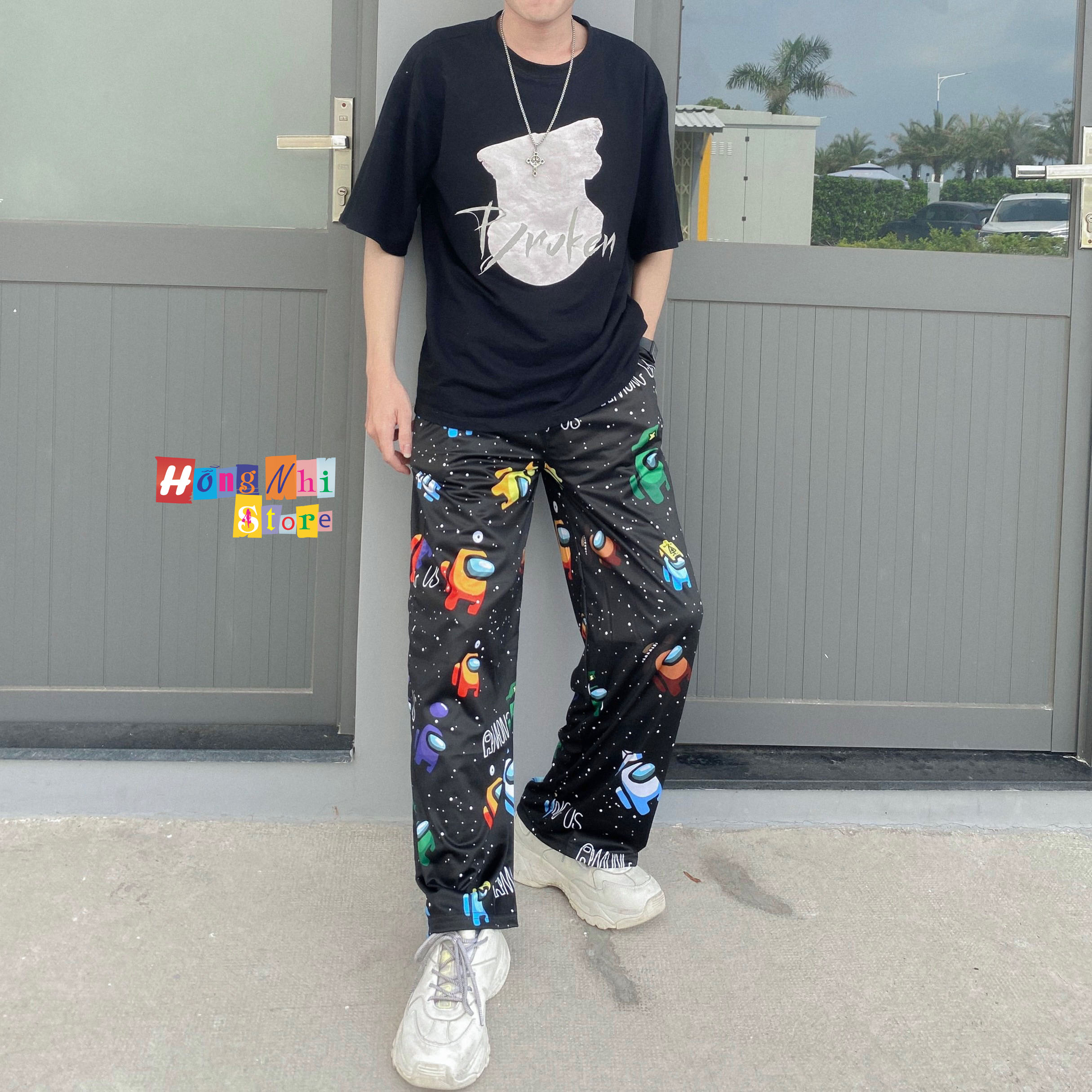 Quần Cartoon Pant V2 Unisex, Quần Hoạt Hình Dài Ống Rộng - MM