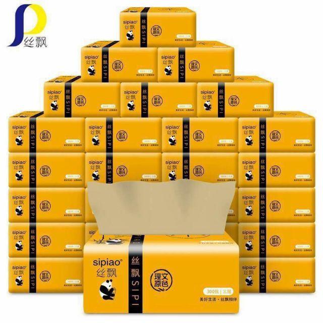 Giấy ăn gấu trúc sipiao. Thùng 30 gói