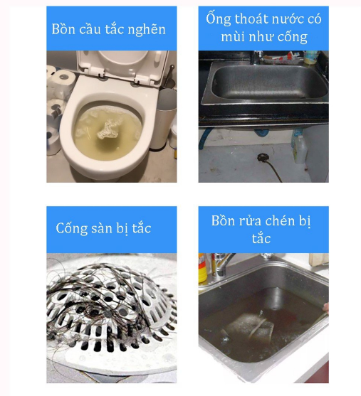 Bột Thông Cống,Thông Bồn Cầu,Lavabo ,Bồn Rửa Chén Cực Mạnh Siêu Thần Thánh Thông Tắc Cống Dễ Dàng GD739-BotTC