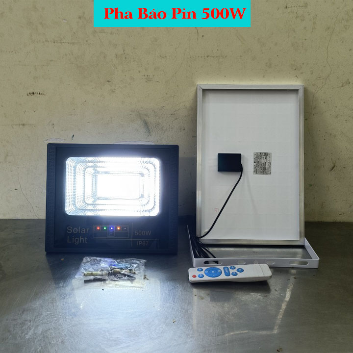 Đèn Pha Năng Lượng Mặt Trời Báo Pin 200W