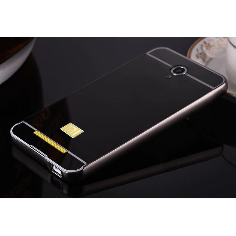 Ốp lưng Xiaomi Redmi Note 2 tráng gương viền kim loại