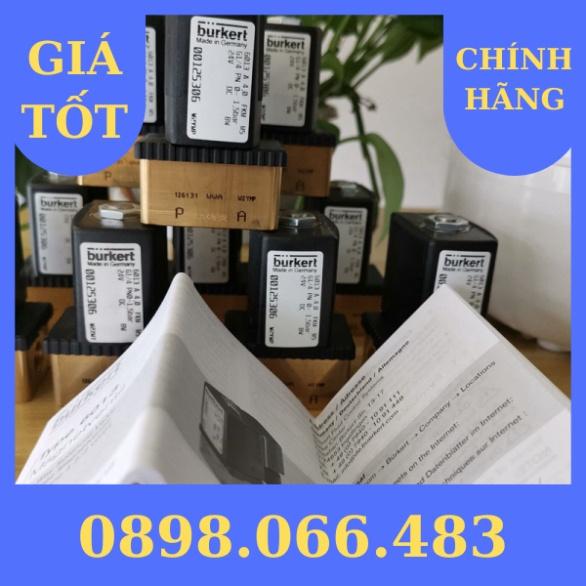 *Giao Toàn Quốc* Van Điện Từ Burkert 6013 Van Điện Từ Hai Chiều Hai Chiều Bằng Đồng Thau Thường Đóng 00125306 xuất VAT