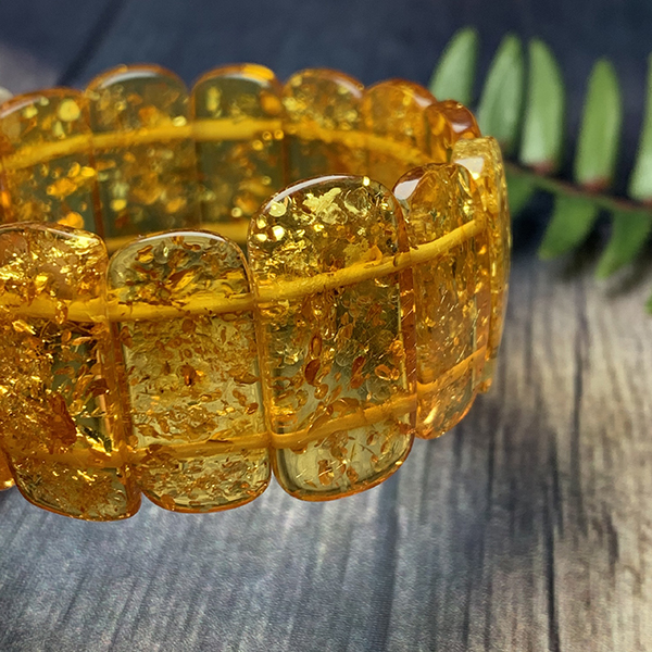 Hổ Phách Baltic Cognac vàng sáng 28mmx12mm cao cấp Hadosa