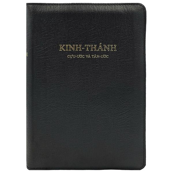 Sách - Kinh Thánh - Cựu Ước Và Tân Ước - Bìa Da - Màu Đen Có Khóa Kéo