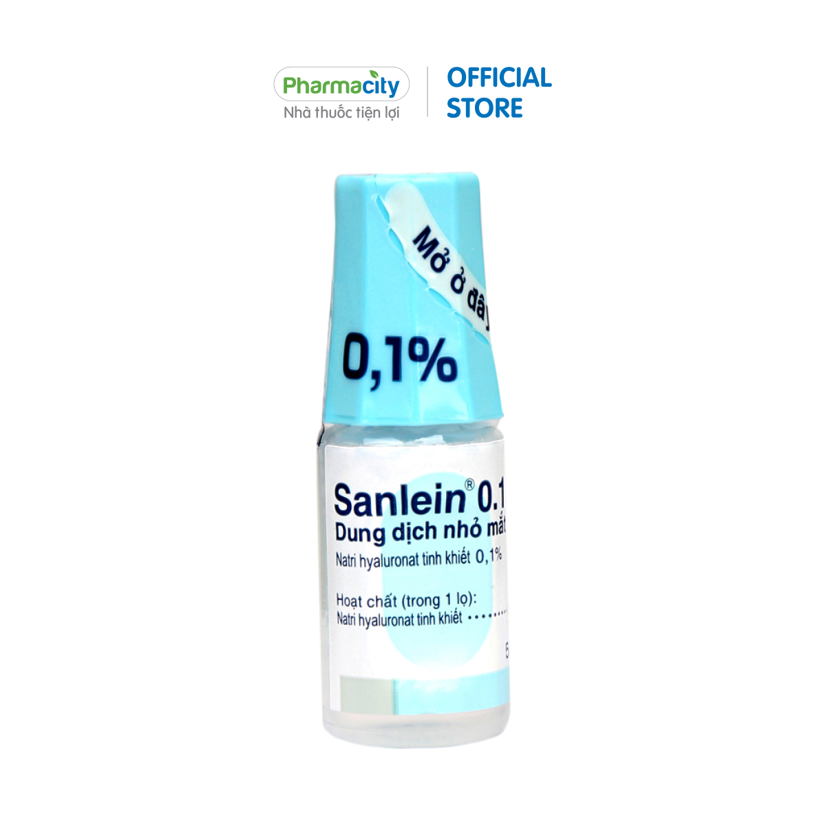 Dung dịch nhỏ mắt Sanlein Dry Eye 0.1% hỗ trợ giảm khô mắt (5ml)