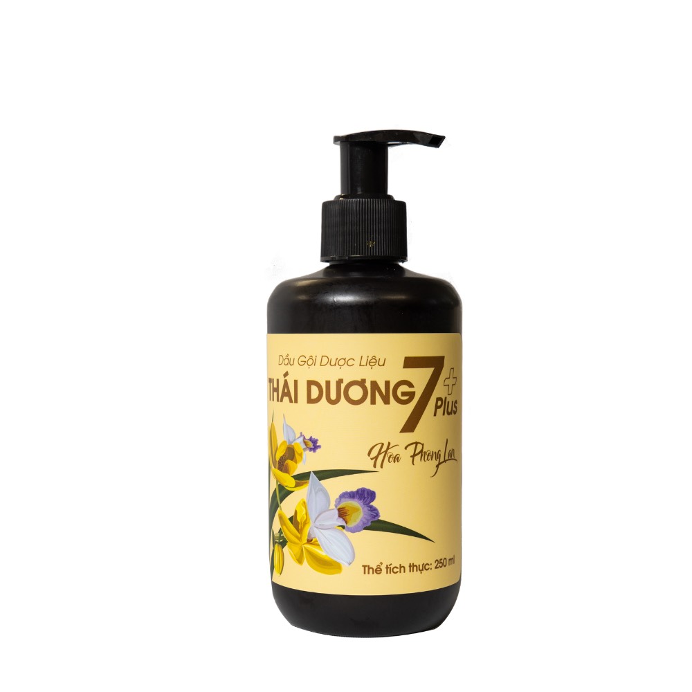 Dầu gội dược liệu Thái Dương 7 plus Gold Hoa Phong Lan 250ml,480ml - Sao Thái Dương