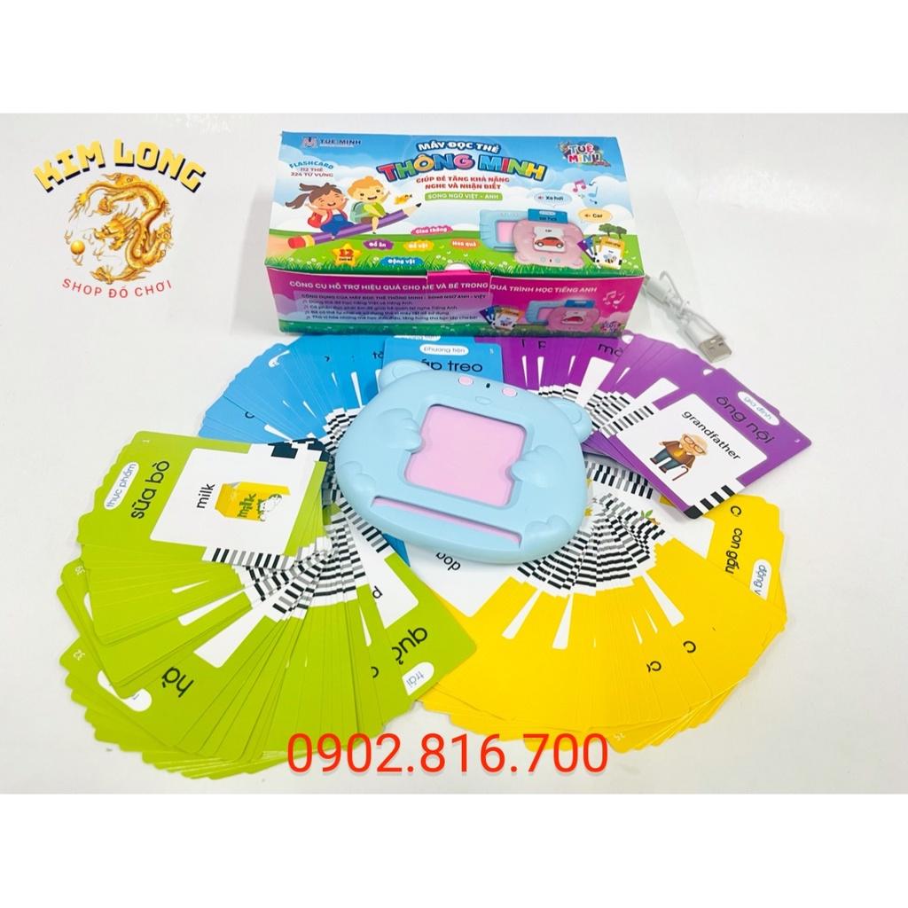 Máy đọc thẻ từ vựng song ngữ Anh - Việt Flashcard thế hệ mới - Đồ chơi giáo dục cho bé