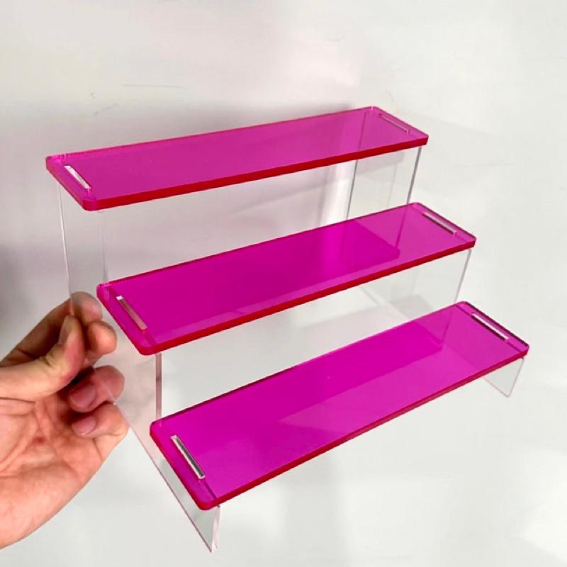 Kệ mica xuyên sáng trưng bày sản phẩm, nhiều màu sắc - 5 Tầng
