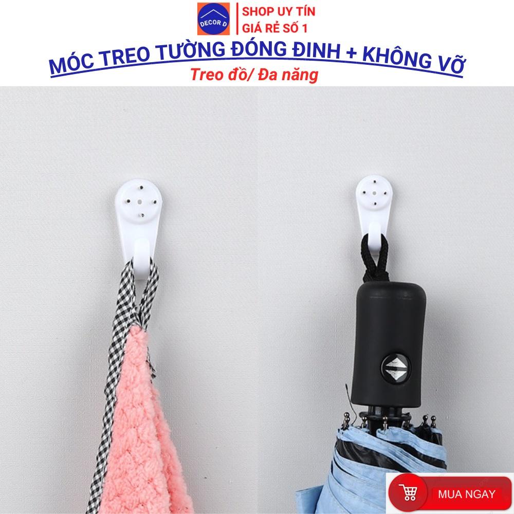 Móc đinh đóng tường treo vật dụng, treo đồ không cần khoan, đóng không vỡ tường