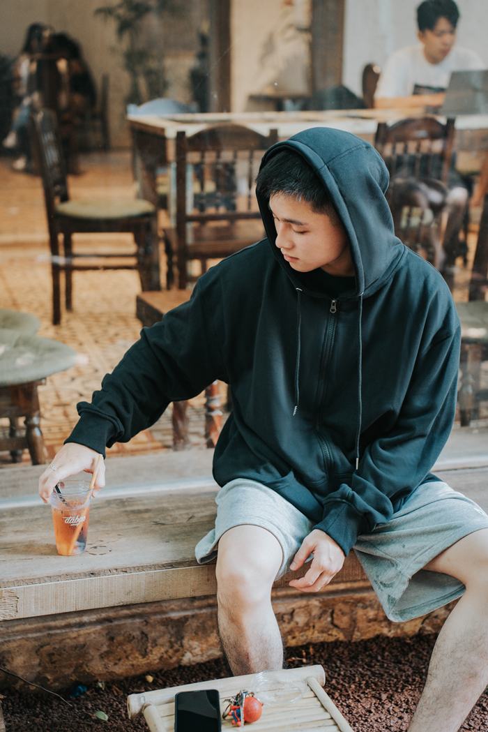 Áo Hoodie Zip Teeworld trơn cao cấp fom Rộng Thời Trang Unisex Nam Nữ