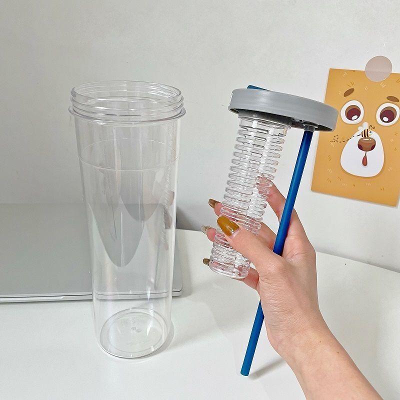 Cốc Uống Nước 800ml Dung Tích 800ml Có Ống Hút Tiện Dụng