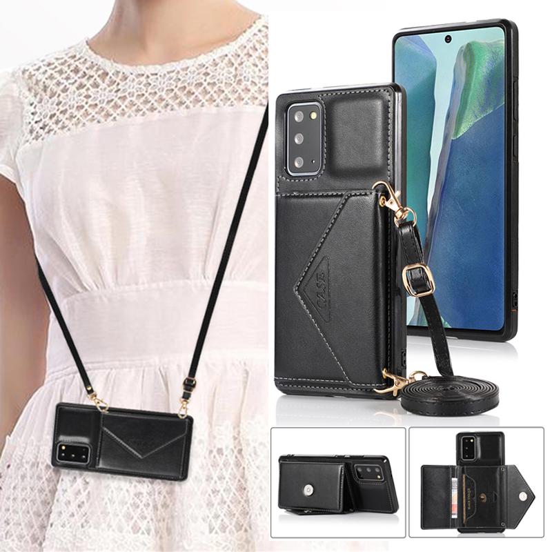Bao da điện thoại thiết kế dạng ví nữ tính cho Samsung Note20 Ultra Note10 Plus A71 A51 A41 A31 A21S
