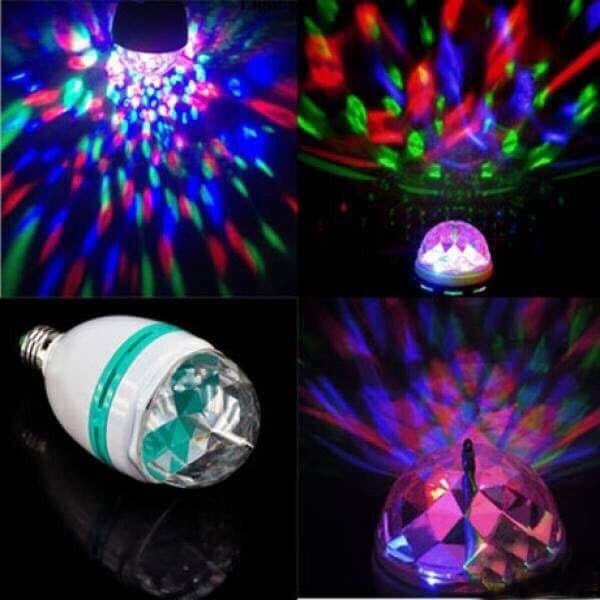 Đèn LED cầu xoay 7 màu